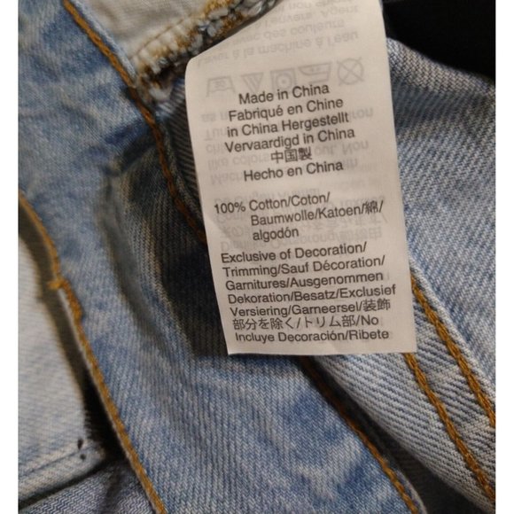 Madewell Perfect Vintage Jean Tapered Fit Denim Custom Painted C2819 Women's 27 - Picture 10 of 10